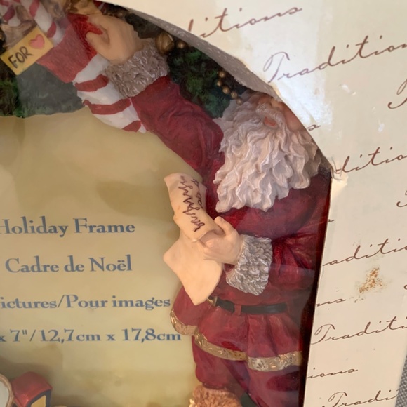 Traditions Hand Painted Photo Holiday Christmas Frame "5 x 7" - Picture 6 of 9